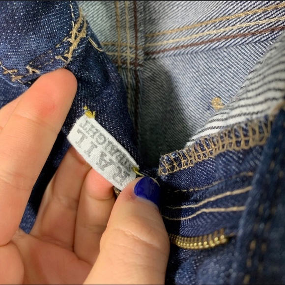 Madewell The Rail Straight Dark Wash Jeans - Picture 6 of 7